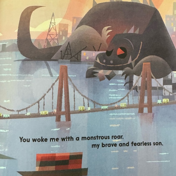 3/$20💕 MONSTER & SON book fun for Halloween daddy monsters silly & not so scary - Picture 3 of 9